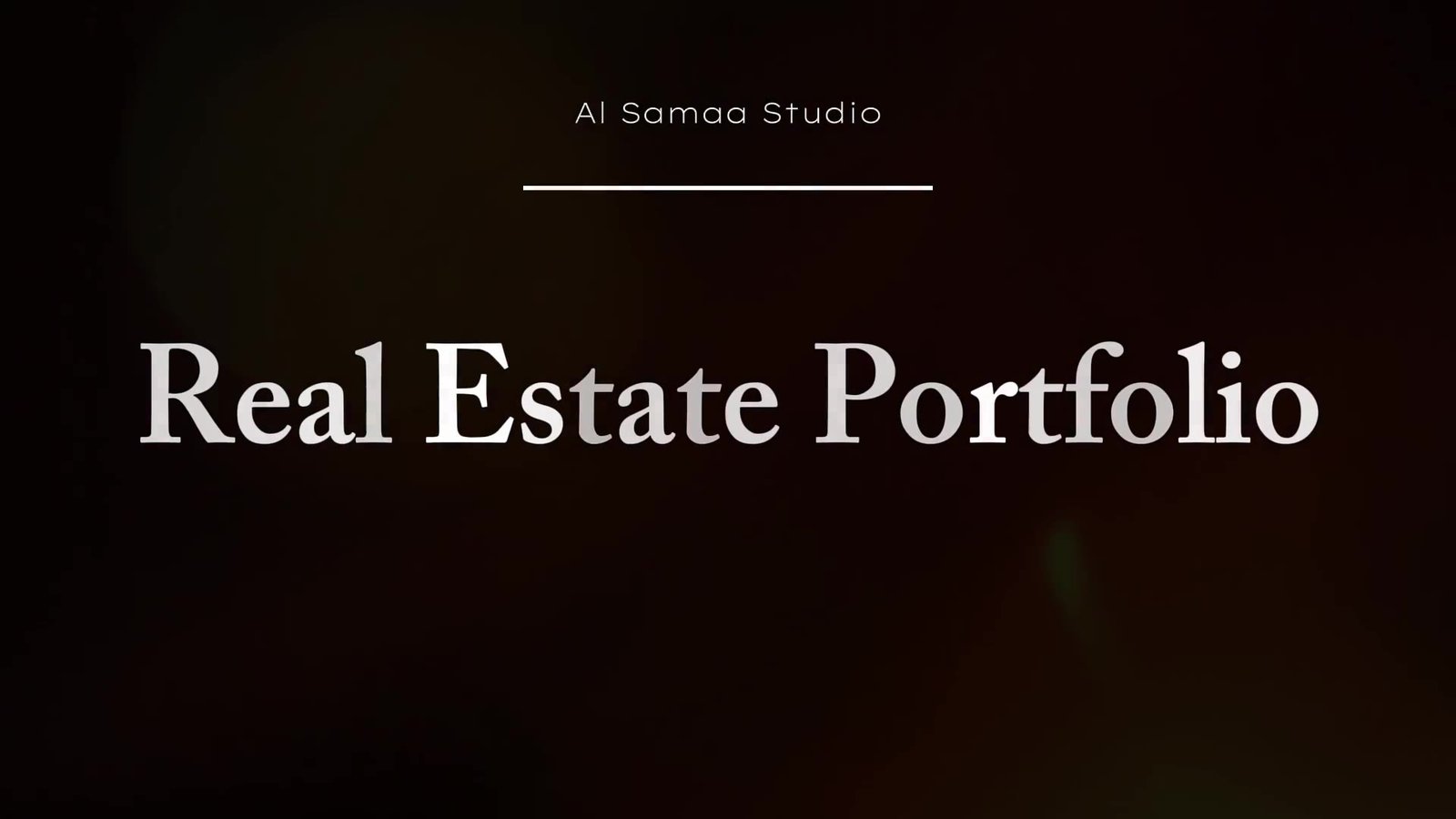 Real estate showreel — Al Samaa Studio
